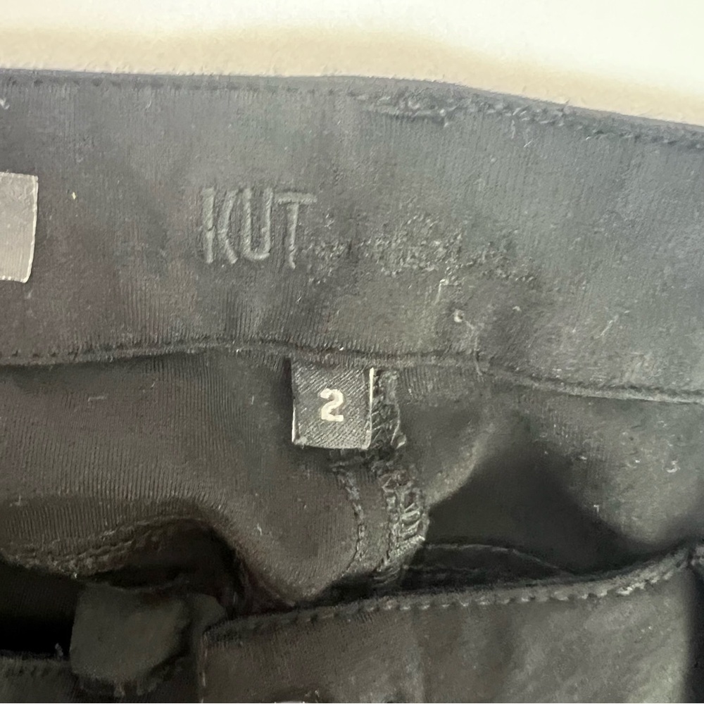 KUT From The KLOTH Women’s MIA Toothpick Skinny Jegging Pant Sz 2 Black Stretch - Picture 6 of 14